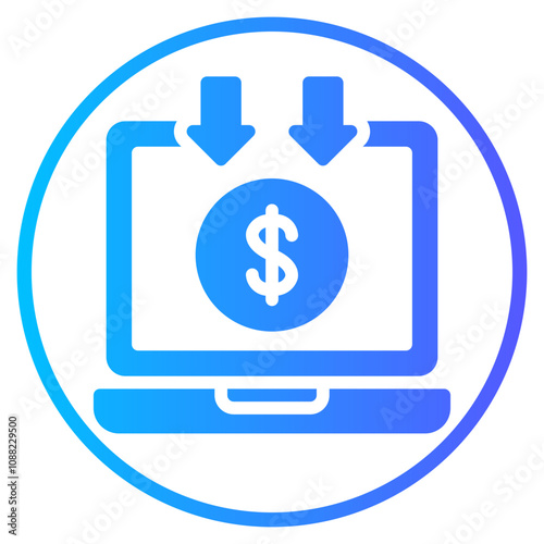 income gradient icon