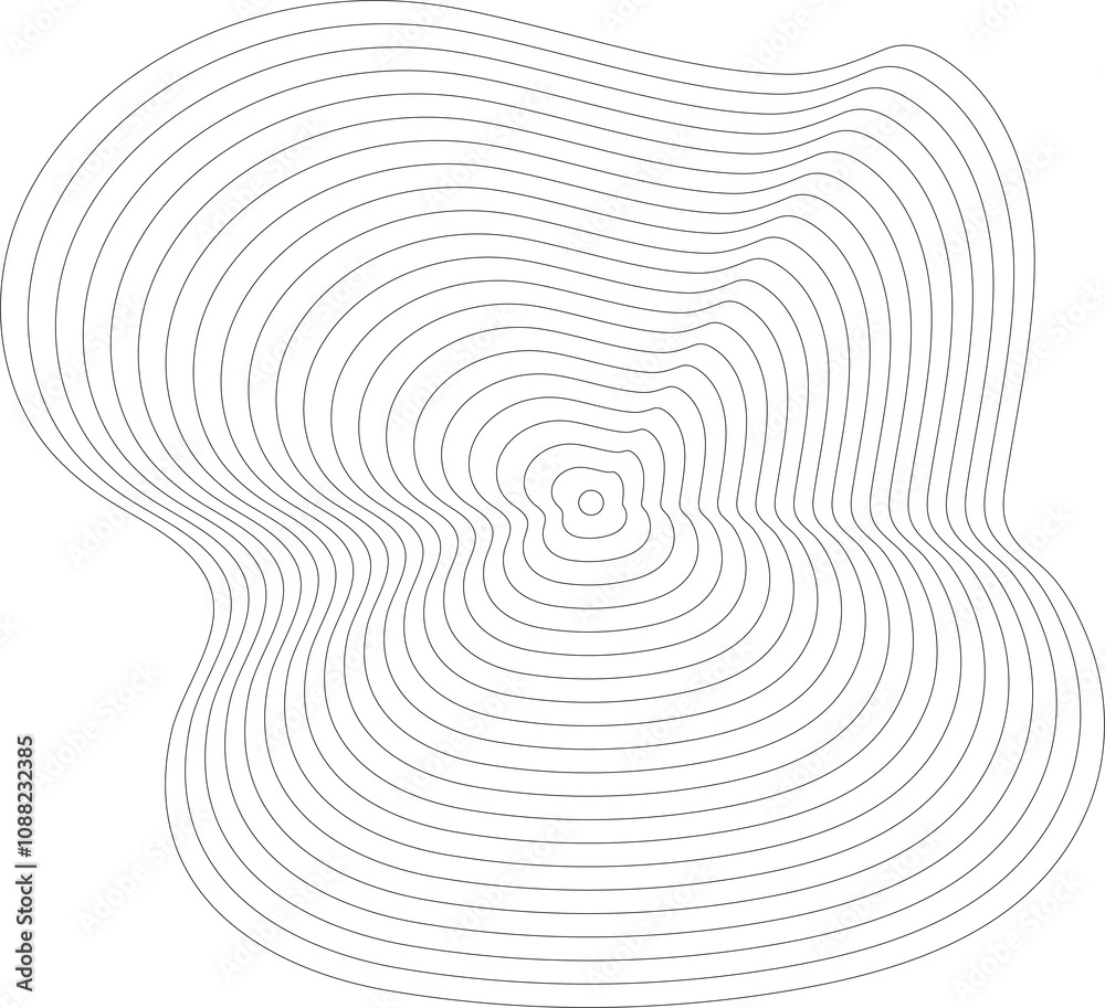 Circles lines wavy. Geometric technology round shape Circles lines wavy. Geometric technology round shape