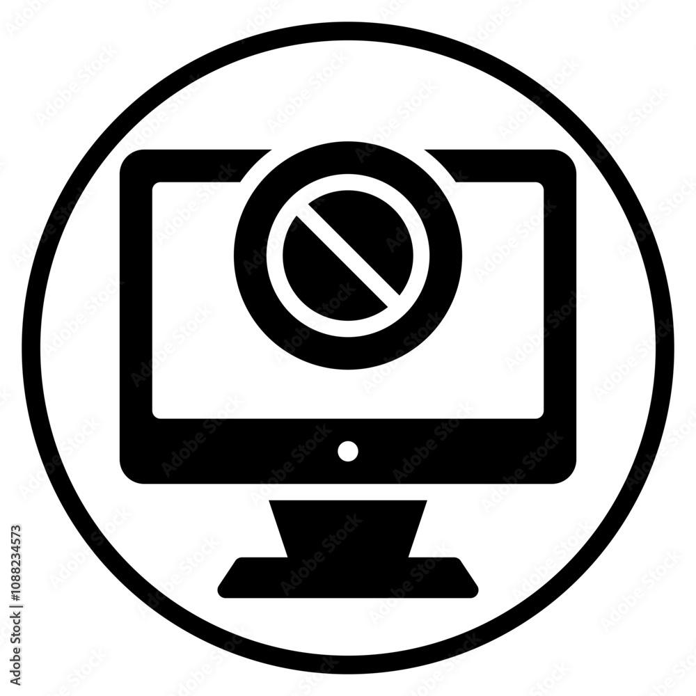 ad blocker glyph icon ad blocker glyph icon