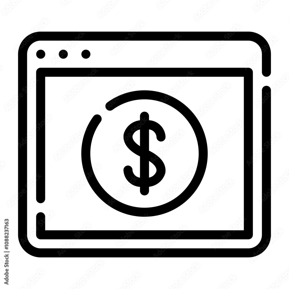 income line icon income line icon