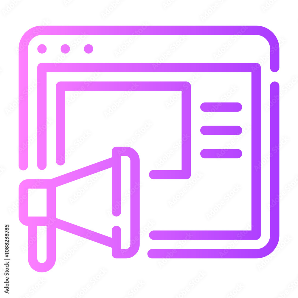 Campaign gradient icon Campaign gradient icon