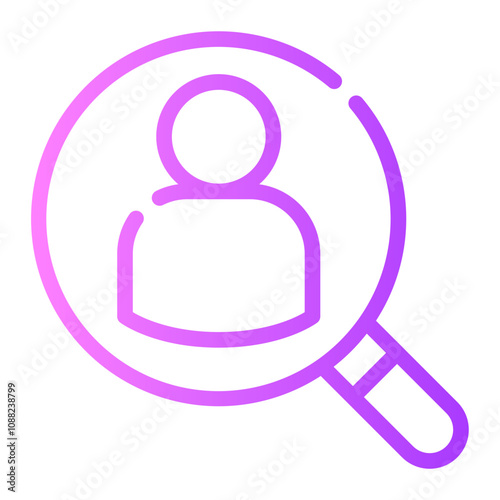 consumer behaviour gradient icon