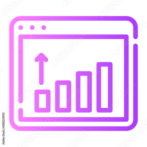 growth gradient icon