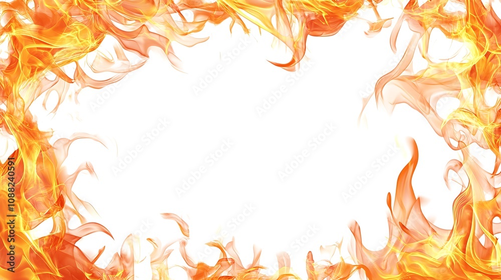 Fiery Frame - A Bright and Dramatic Design Fiery Frame - A Bright and Dramatic Design