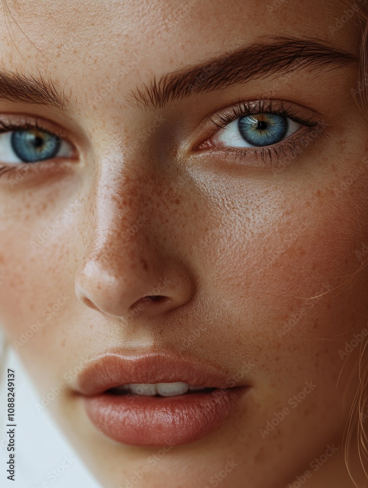 Woman with freckles Woman with freckles