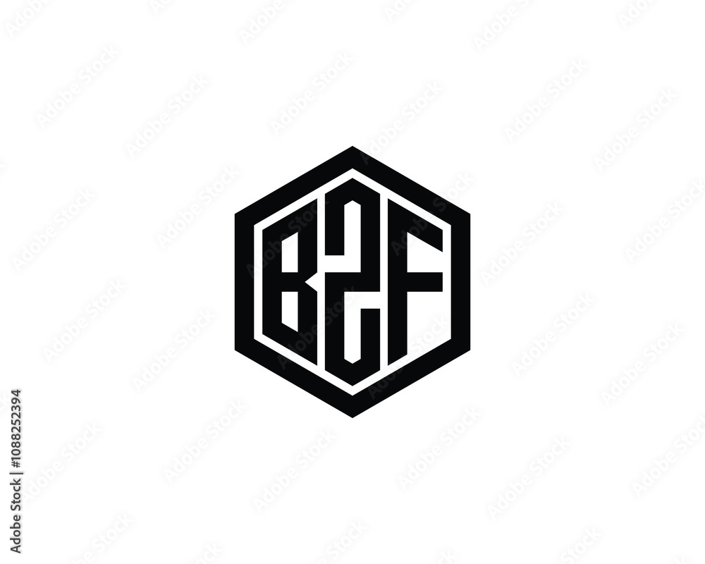 BZF logo design vector template. BZF BZF logo design vector template. BZF