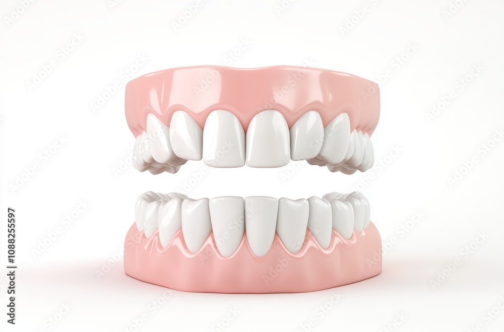 Detailed Visualization of Human Dental Anatomy Featuring Upper and Lower Jaw with Realistic Teeth Representation for Educational and Medical Use Detailed Visualization of Human Dental Anatomy Featuring Upper and Lower Jaw with Realistic Teeth Representation for Educational and Medical Use