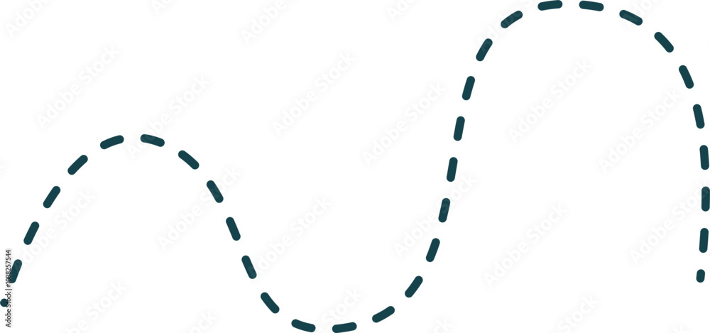Curves dashed line Curves dashed line
