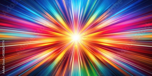 Colorful radial motion blurred light rays abstract background, abstract, bright, vibrant, colorful, radial, motion