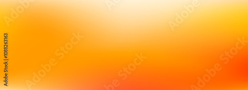 Warm orange yellow gradient background. Autumn color blurred wallpaper. Fall smooth gradation backdrop for banner, poster, leaflet, brochure, booklet. Vector abstract template overlay 