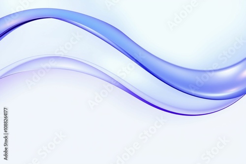 Elegant Abstract Swirls in Blue and Purple Tones.generative AI
