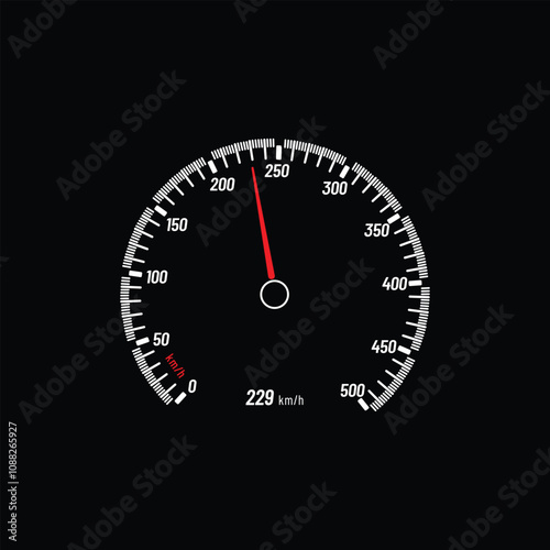 Speedometer, tachometer icon. internet-based vehicle speed indication sign