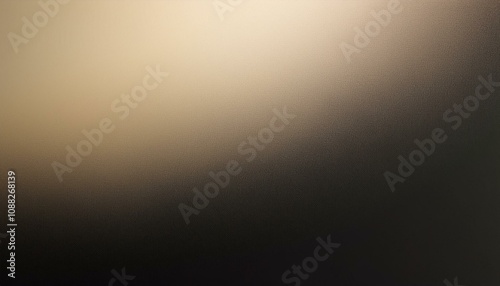 Abstract background, Ebony and Ecru gradient background with light leak and grainy texture.