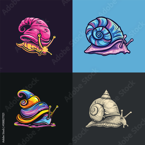 Snail design vector artwork