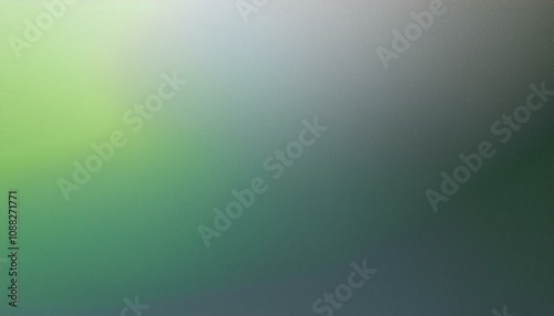 Abstract background, Gray (X11) and Green gradient background with light leak and grainy texture.