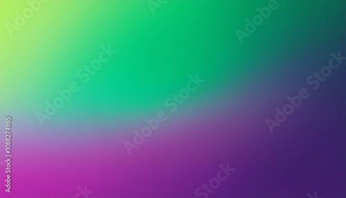 Abstract background, KSU Purple and La Salle green gradient background with light leak and grainy texture. photo