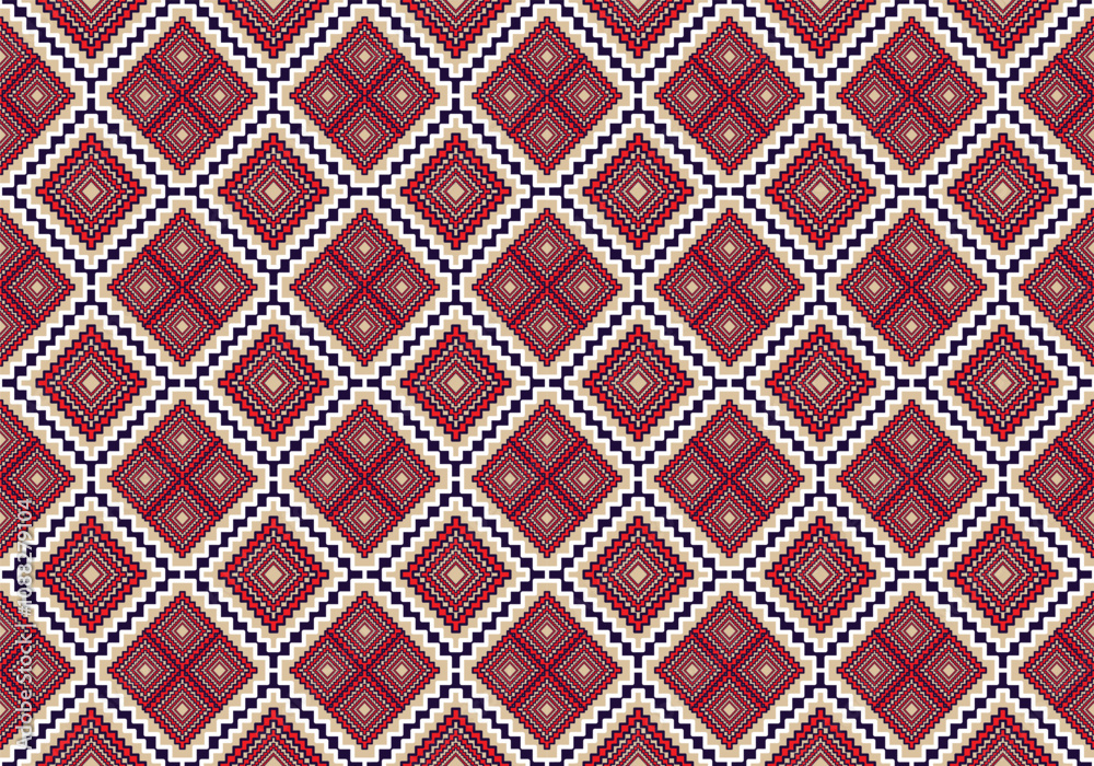 Ethnic tribal patterns in seamless geometric patterns. Ethnic tribal patterns in seamless geometric patterns.