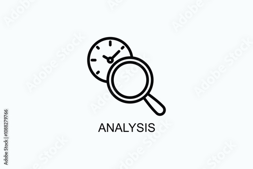 Analysis Vector Icon Or Logo Illustration