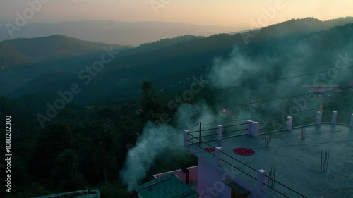 Kausani, Uttarakhand 2024 | Golden Hour Sunset Over Himalayan Snow Peaks in 4K