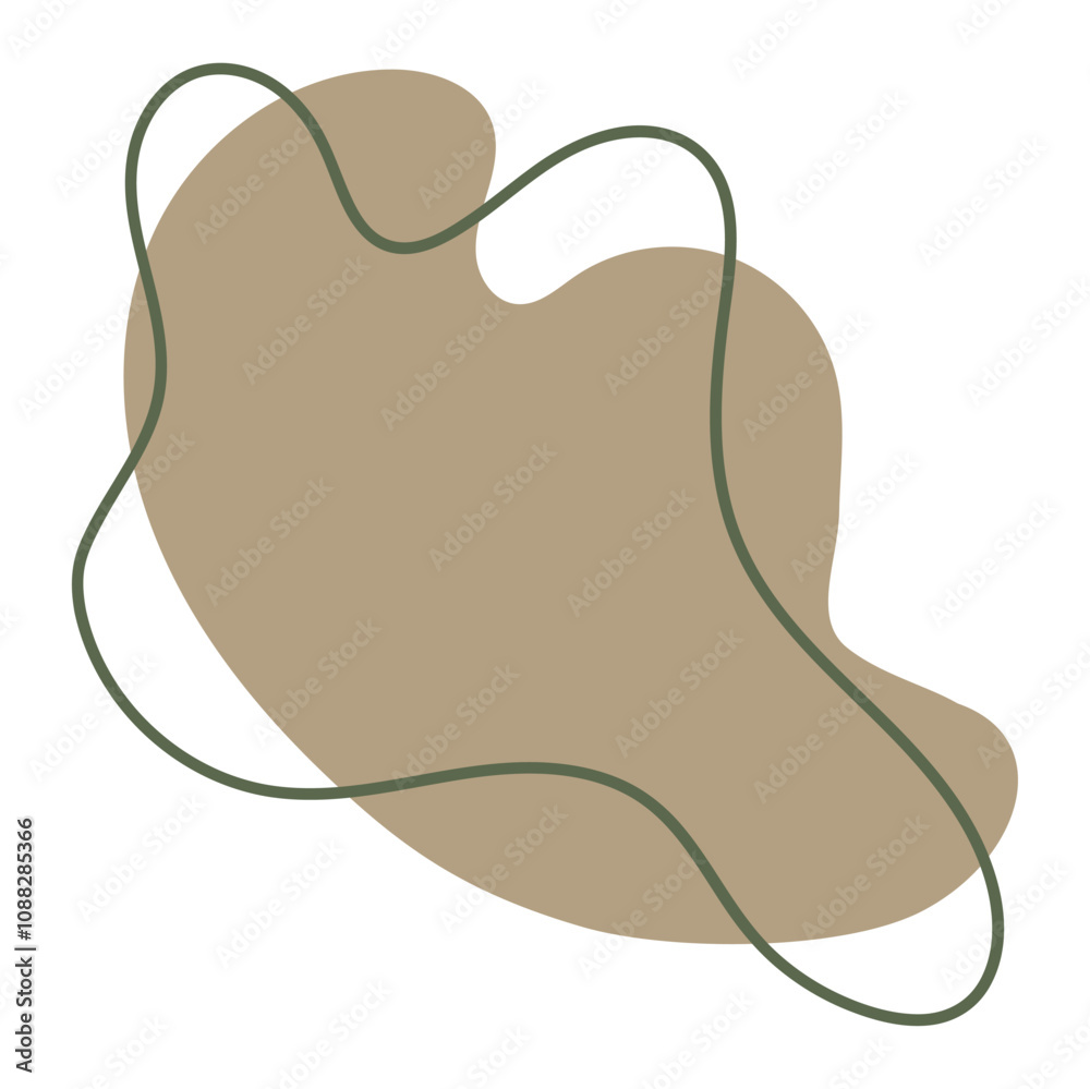 Abstract Organic Shape Element - 08 Abstract Organic Shape Element - 08