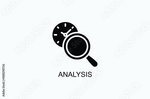 Analysis Vector Icon Or Logo Illustration