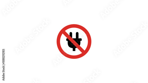 Free Download No Electric Plug icon - GFXLoad