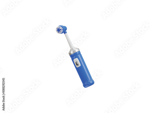 3d electric toothbrush icon vector illustration