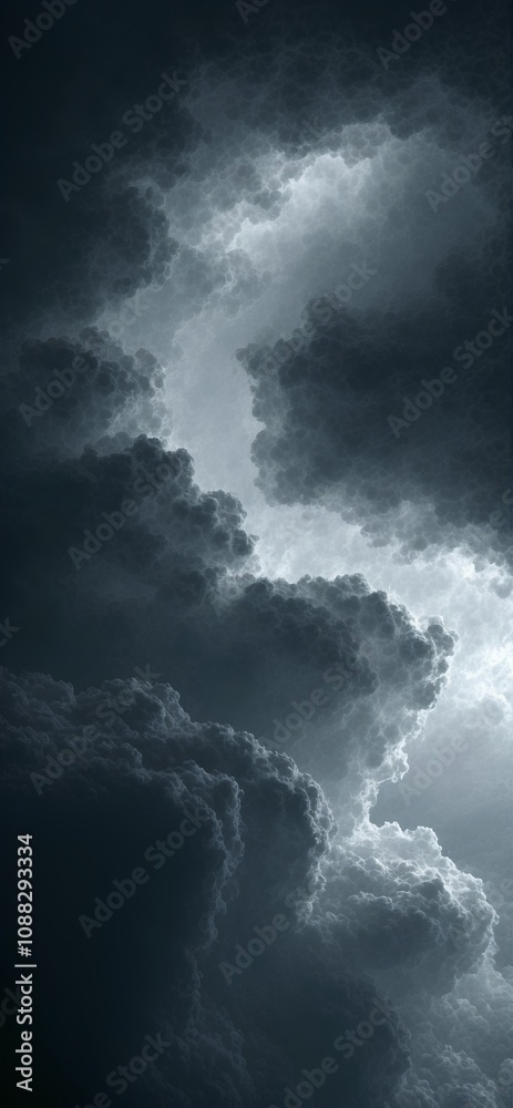 Obraz premium Thunderstorm Clouds Image - Dramatic Sky Scene
