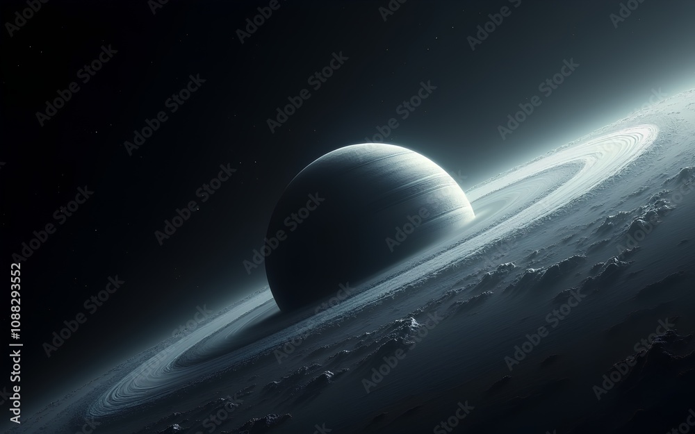 Fototapeta premium Planet in Space - Exploring the mysteries of the unknown universe