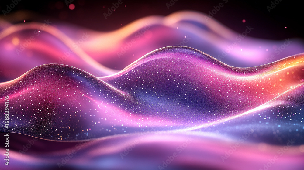 Abstract glowing neon wave on a dark background, symbolizing energy, motion, and futuristic technology with fluid lines and vibrant colors creating a dynamic, modern atmosphere Abstract glowing neon wave on a dark background, symbolizing energy, motion, and futuristic technology with fluid lines and vibrant colors creating a dynamic, modern atmosphere
