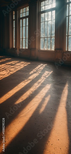 Wallpaper Mural Beauty of Lighting and Shadows in Classical Architecture - Serene and Warm Indoor Lighting Torontodigital.ca