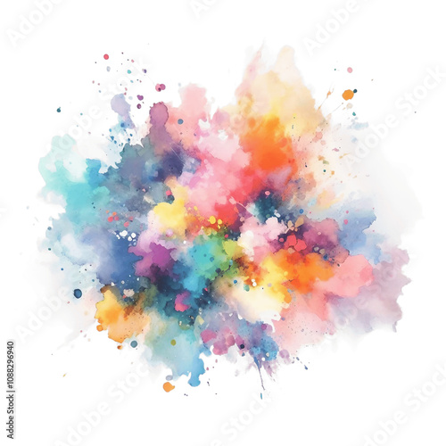 Colorful splashes image