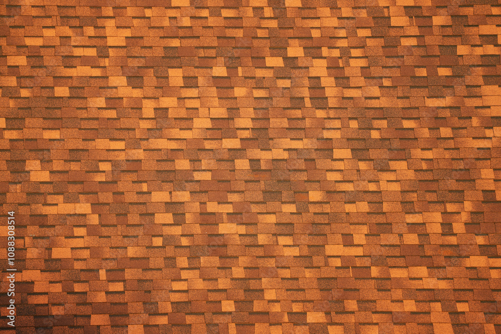close up on brown roof shingle background close up on brown roof shingle background