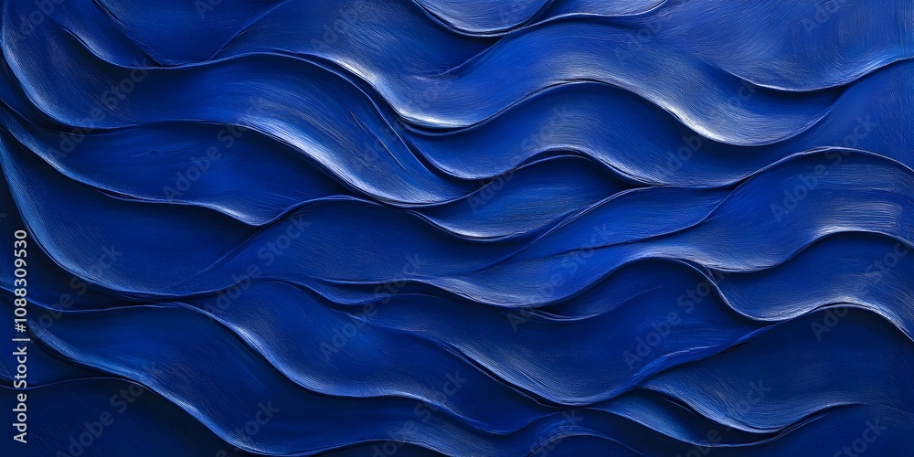 Obraz premium blue silk background