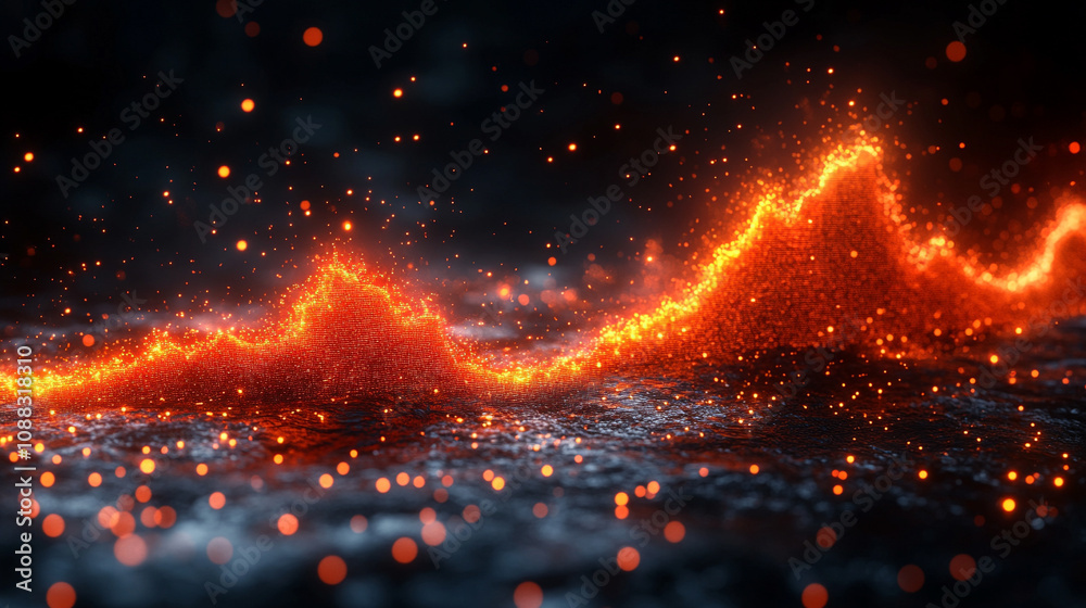 Fototapeta premium modern digital interface showcases innovative financial technology and asset management with dynamic data visualization, highlighting advanced analytics and secure online transactions