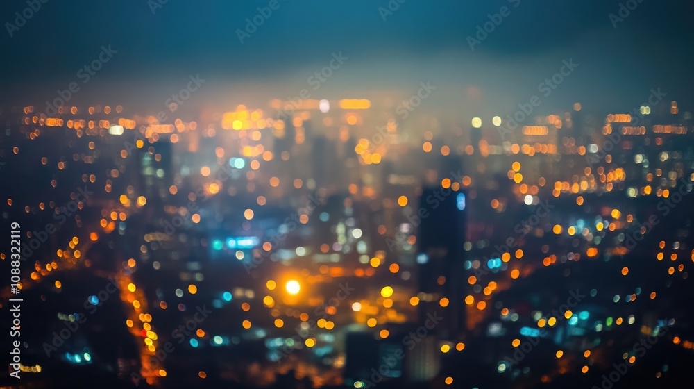 A dreamy nighttime cityscape with softly blurred bright lights from buildings and streets, creating a magical urban ambiance. A dreamy nighttime cityscape with softly blurred bright lights from buildings and streets, creating a magical urban ambiance.
