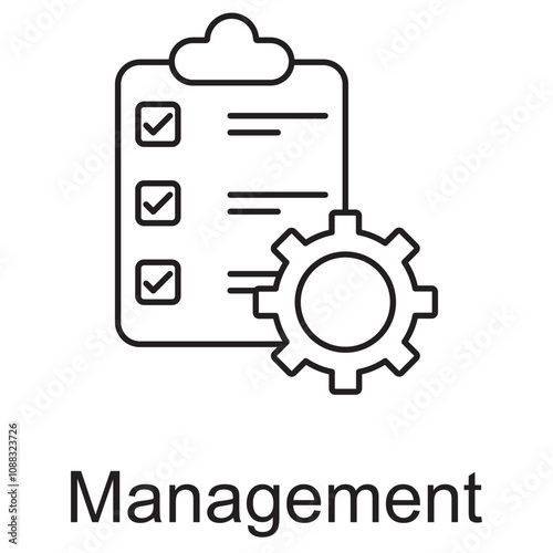 Management Icon, Effective Leadership The Core of Management, Streamlining Success Advanced Management Strategies