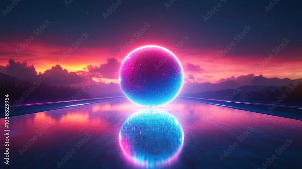vibrant neon-lit bowling ball rolls down a polished lane, reflecting colorful lights in a dynamic urban atmosphere, symbolizing energy, fun, and social connection in a lively setting vibrant neon-lit bowling ball rolls down a polished lane, reflecting colorful lights in a dynamic urban atmosphere, symbolizing energy, fun, and social connection in a lively setting