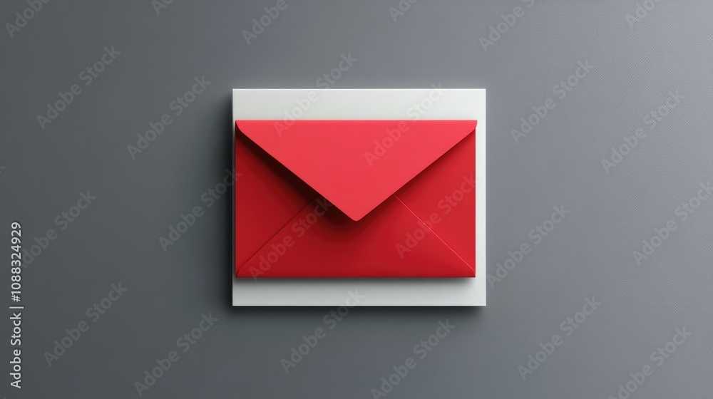 White card template placed beneath a vibrant red envelope, ideal for mockup designs, set against a neutral background for a clean look. White card template placed beneath a vibrant red envelope, ideal for mockup designs, set against a neutral background for a clean look.