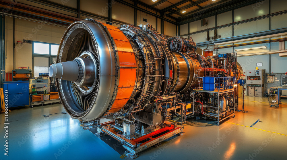 Inside a modern jet engine: a look at the turbine. Inside a modern jet engine: a look at the turbine.
