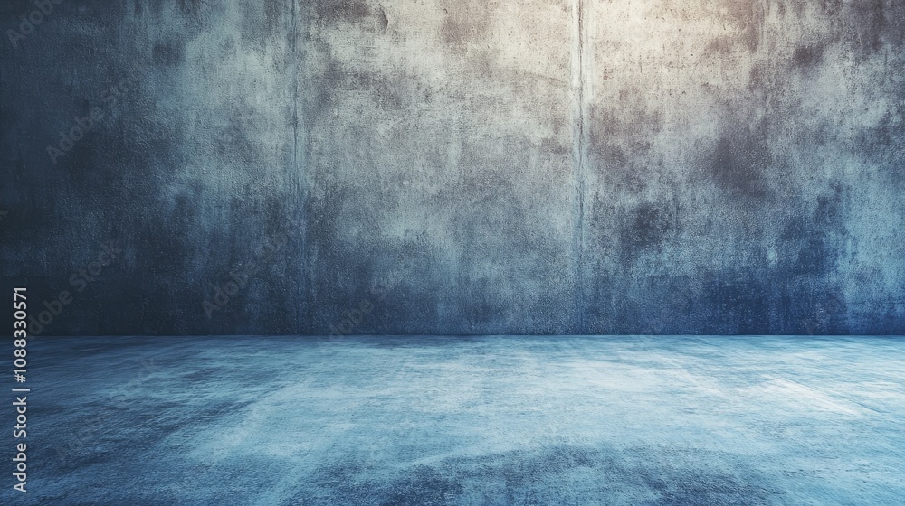 Abstract gray and blue textured backdrop featuring a smooth, clean surface in a studio setting, perfect for product displays or creative photography arrangements. Abstract gray and blue textured backdrop featuring a smooth, clean surface in a studio setting, perfect for product displays or creative photography arrangements.