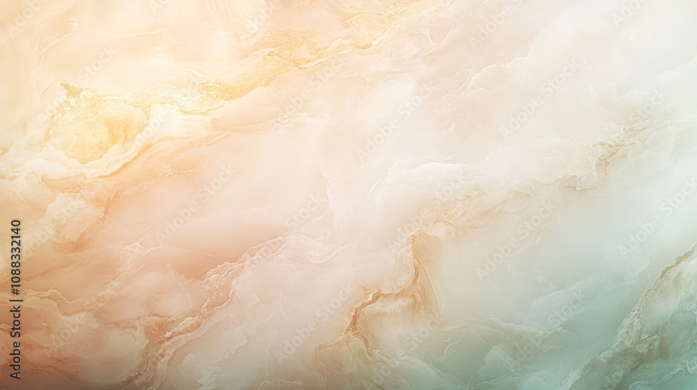 Soft pastel marble texture with creamy tones, featuring swirls of warm beige and cool green blending harmoniously for an elegant backdrop. Soft pastel marble texture with creamy tones, featuring swirls of warm beige and cool green blending harmoniously for an elegant backdrop.