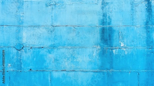 Soft blue cement wall texture with subtle variations, ideal for use as a serene horizontal banner background.