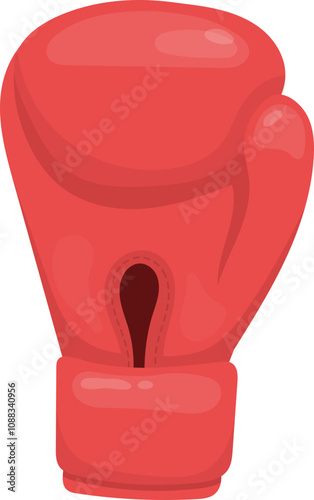 Stylish boxing glove clipart design illustration