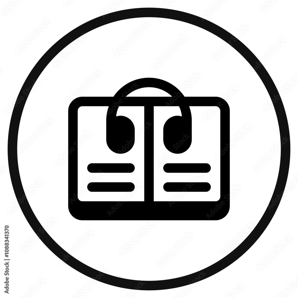 Editable audio book vector icon. Part of a big icon set family. Perfect for web and app interfaces, presentations, infographics, etc Editable audio book vector icon. Part of a big icon set family. Perfect for web and app interfaces, presentations, infographics, etc