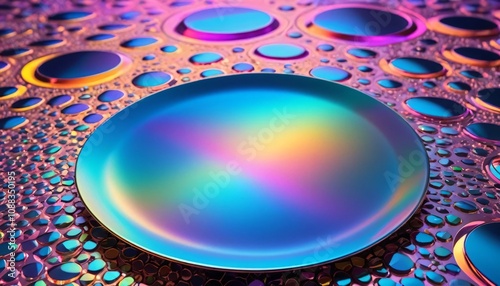 Abatract holographic crustal plate shapes