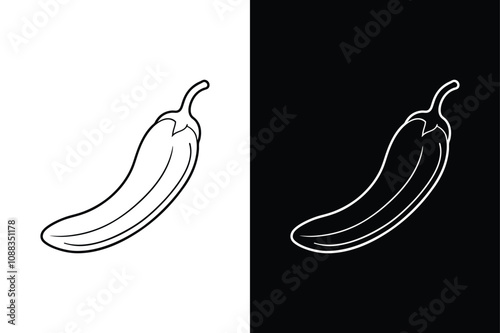 jalapeno Pepper Vector. Elegant and Easily Editable Icon