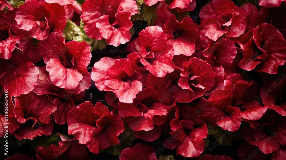 Vibrant red lettuce leaves arranged in a dense, lush display, ideal for gourmet salads and fresh culinary presentations from a hydroponic farm. Vibrant red lettuce leaves arranged in a dense, lush display, ideal for gourmet salads and fresh culinary presentations from a hydroponic farm.