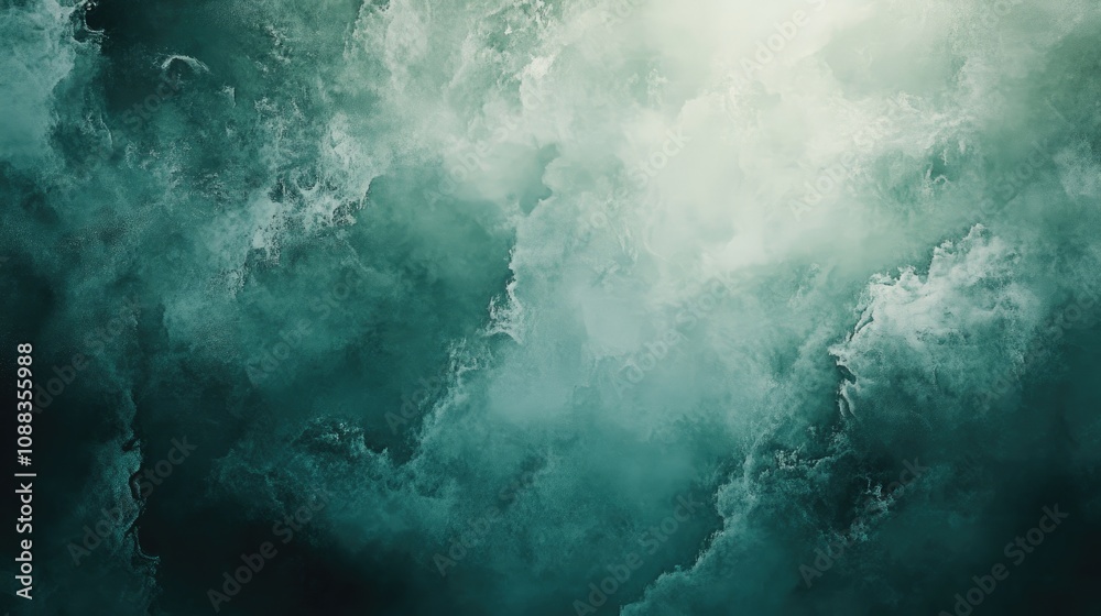 Ethereal watercolor mist with swirling teal and white hues creating a celestial-like atmosphere, perfect for mystical backgrounds and dreamlike visual themes. Ethereal watercolor mist with swirling teal and white hues creating a celestial-like atmosphere, perfect for mystical backgrounds and dreamlike visual themes.