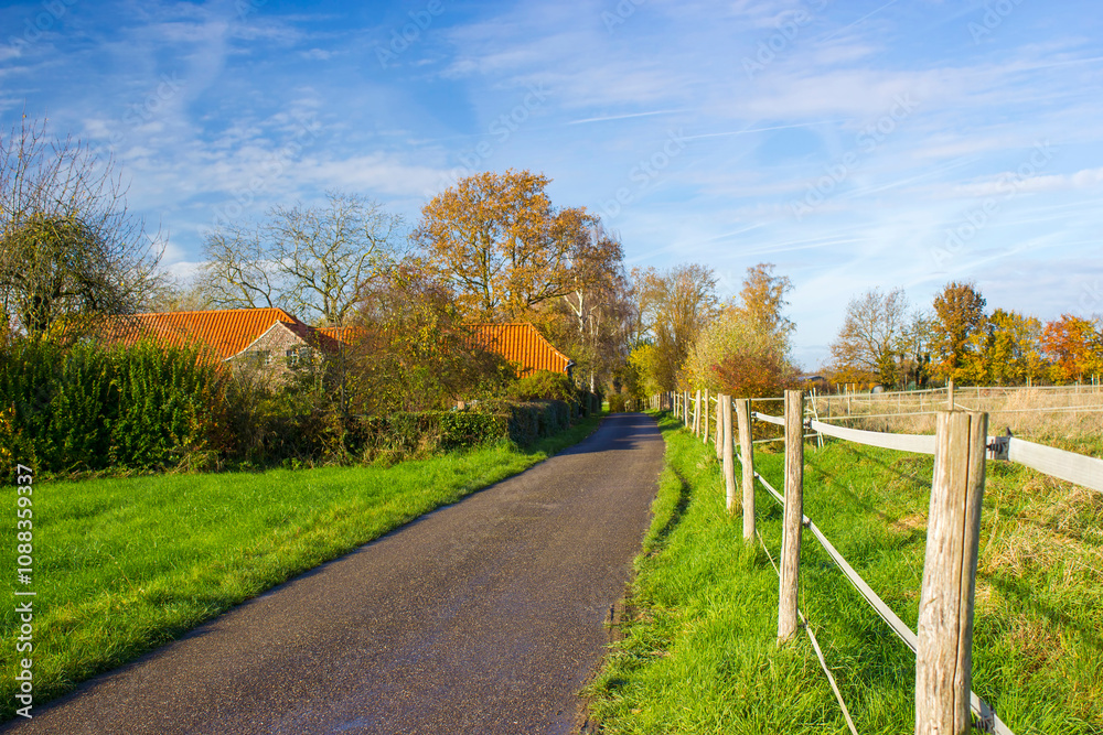 German countryside landscape, Lower Rhine Region German countryside landscape, Lower Rhine Region